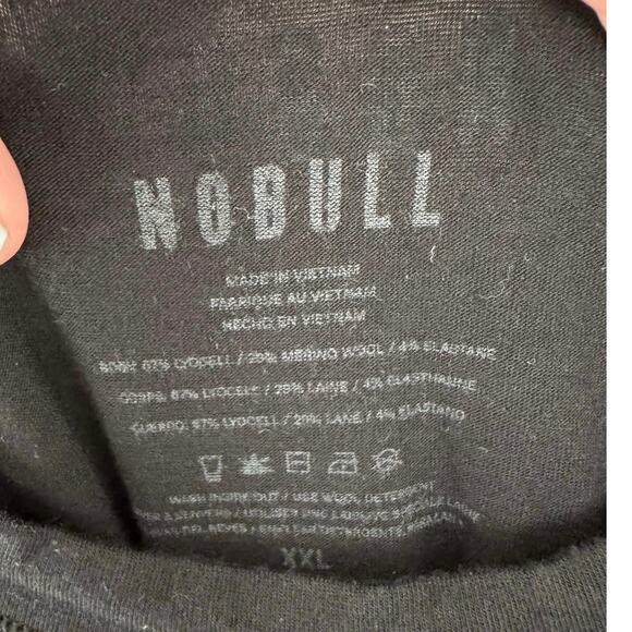 NOBULL Merino Wool Blend Short Sleeve T-Shirt Black XXL - Picture 4 of 4